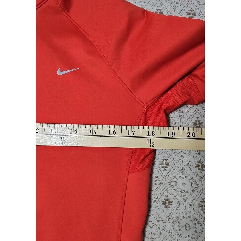 Nike Dri-Fit 424841-835 Crimson Wool Running Snap Hoodie  Women's M‎